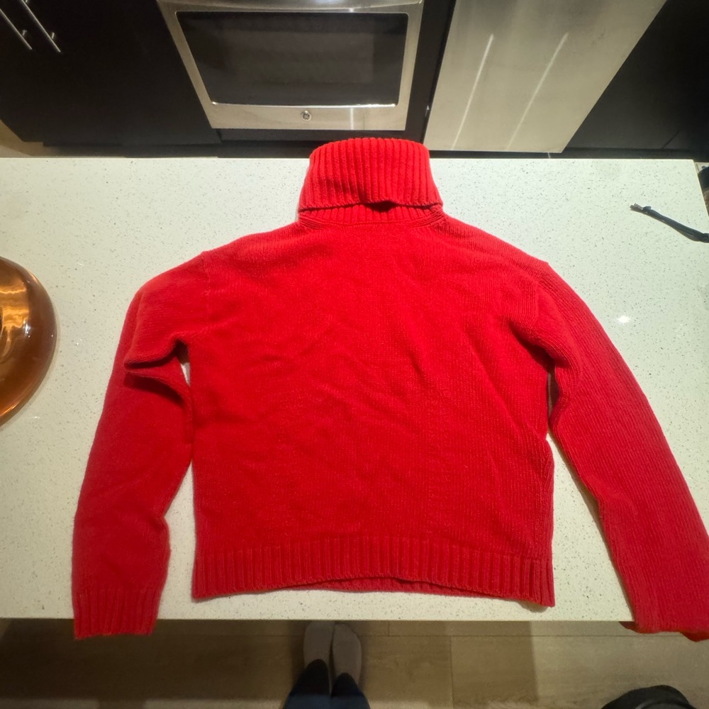 Red Prada Turtleneck Sweater